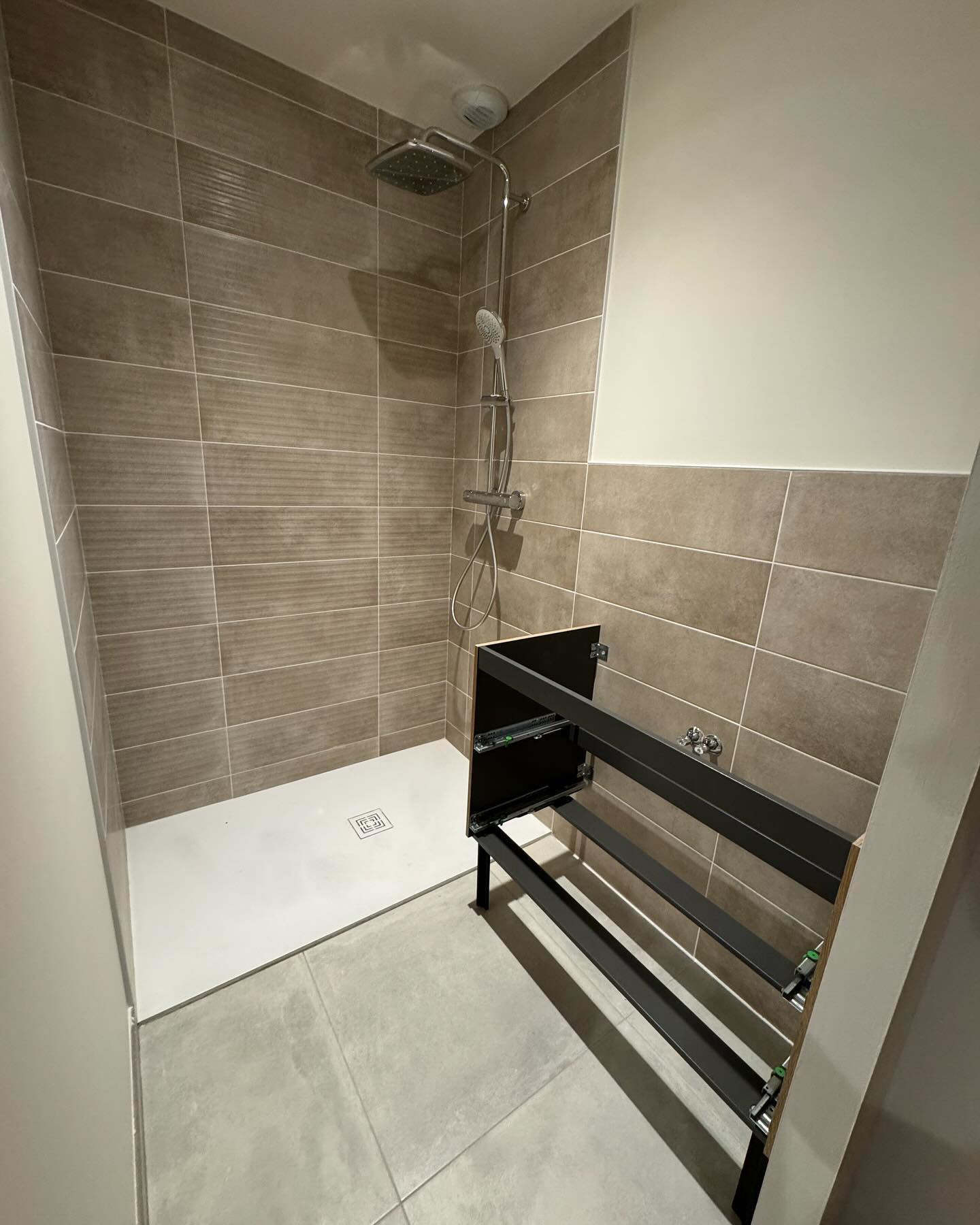 Installation paroi de douche